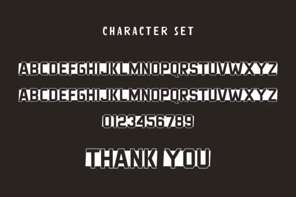 Outline Block by Eystore — Slab Serif Font — thumbnail 6