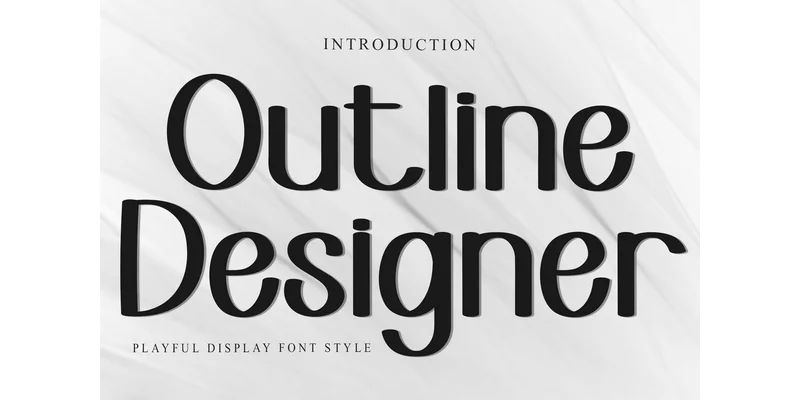 Outline Designer Font by FreshTypeINK — Display Font