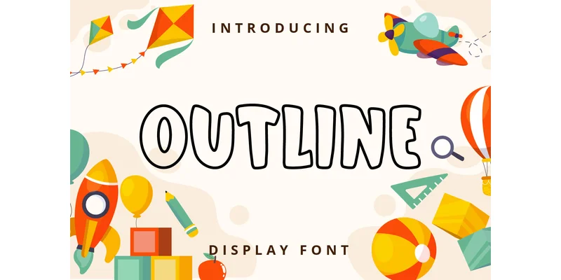 Outline Font by Brilian — Display Font
