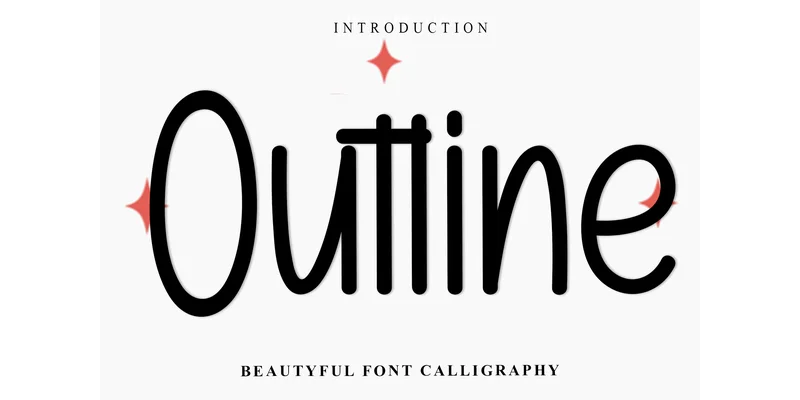 Outline Font by Inermedia STUDIO — Sans Serif Font