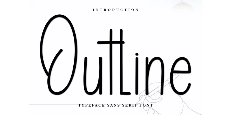Outline Font by Inermedia STUDIO — Sans Serif Font