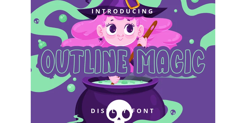 Outline Magic Font by Planetz studio — Display Font