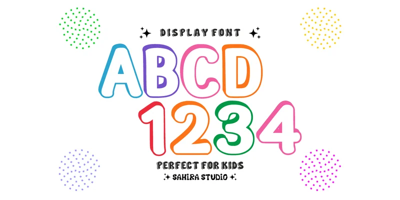 Outline Shadow Font by Sahira Studio — Display Font — thumbnail 4
