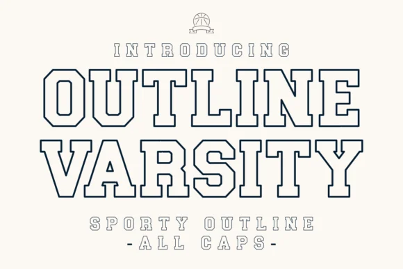 Outline Varsity by Eystore — Slab Serif Font