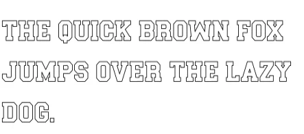 Outline Varsity by Eystore — Slab Serif Font — thumbnail 8
