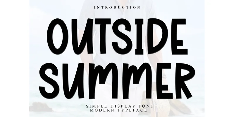 Outside Summer Font by FreshTypeINK — Display Font