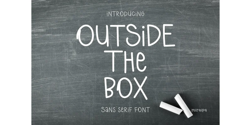 Outside the Box Font by miraipa — Sans Serif Font