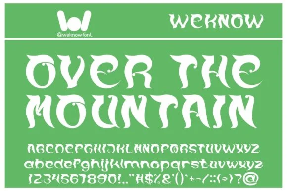 Over the Mountain by weknow — Slab Serif Font