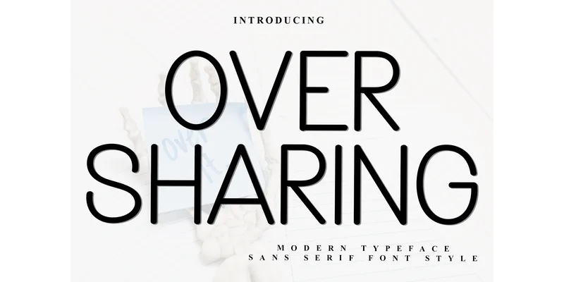 Oversharing Font by Inermedia STUDIO — Sans Serif Font