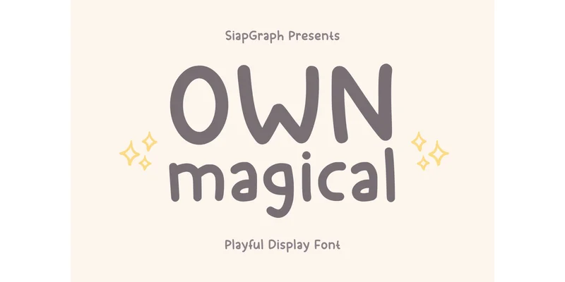 Own Magical Font by SiapGraph — Sans Serif Font