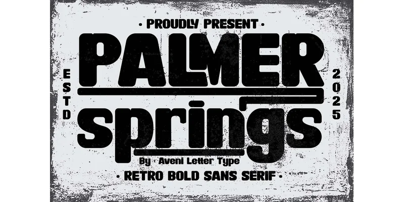 Palmer Springs Font by Aveni Letter Type — Sans Serif Font