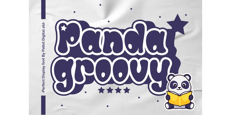 Panda Groovy Font by Patlot Digital.Studio — Display Font