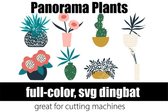 Panorama Plants by Illustration Ink — Color Fonts Font