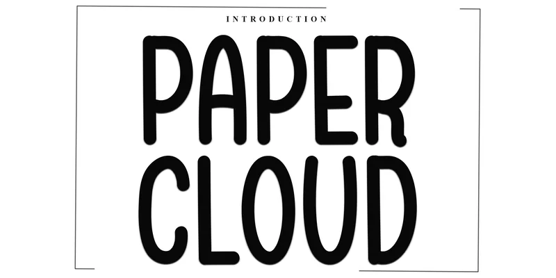 Paper Cloud Font by Inermedia STUDIO — Display Font