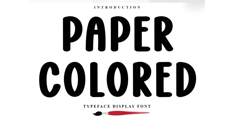 Paper Colored Font by Inermedia STUDIO — Display Font