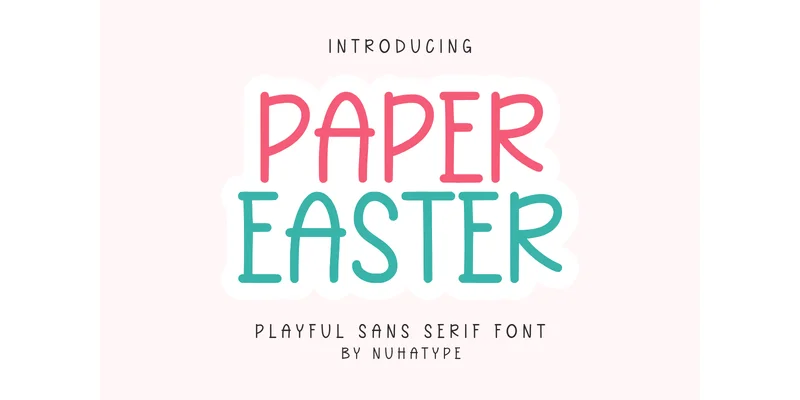 Paper Easter Font by Nuhatype — Sans Serif Font