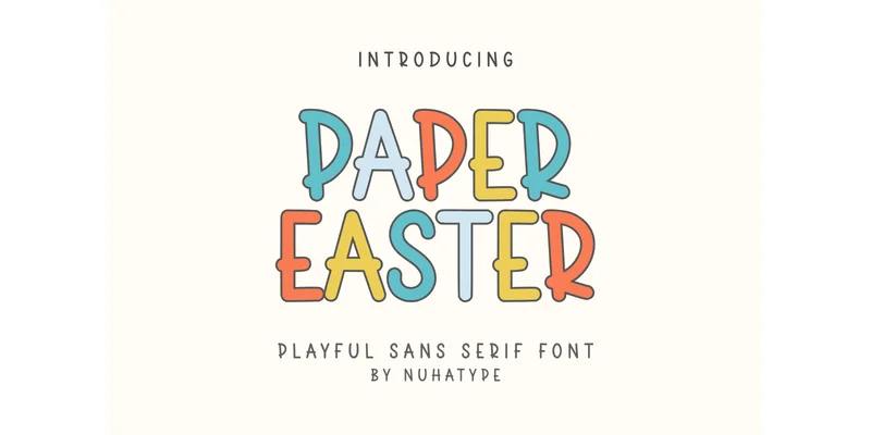 Paper Easter Font by Nuhatype — Sans Serif Font