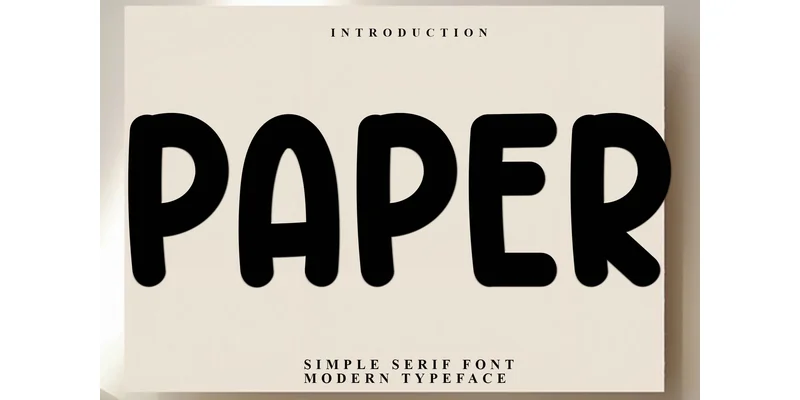 Paper Font by Inermedia STUDIO — Display Font