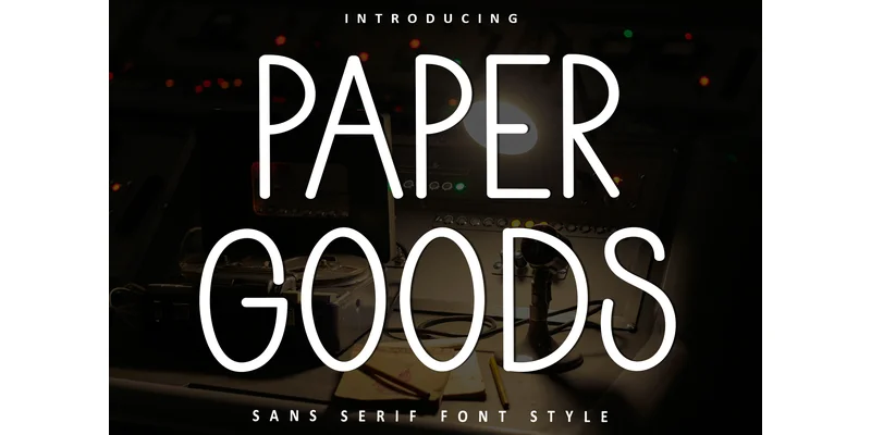 Paper Goods Font by FreshTypeINK — Sans Serif Font