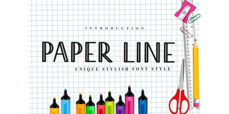 Paper Line Font by FreshTypeINK — Display Font