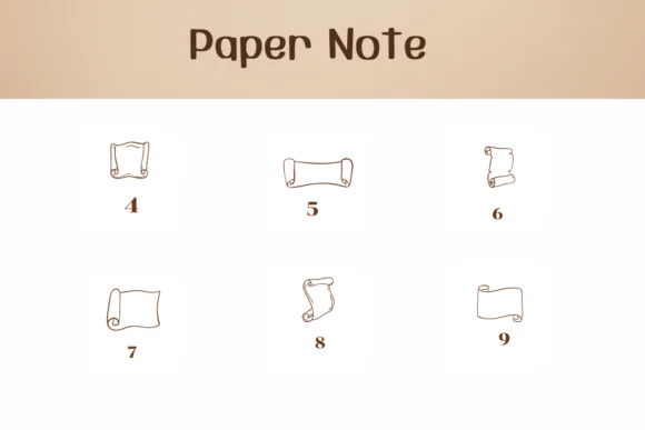 Paper Note by Ketsarin — Dingbats Font — thumbnail 4