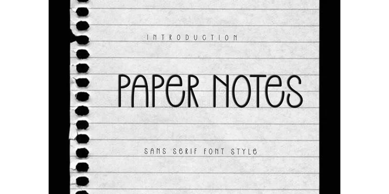 Paper Notes Font by Inermedia STUDIO — Sans Serif Font
