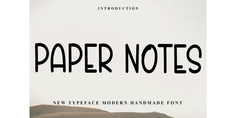 Paper Notes Font by PiPi Creative — Display Font
