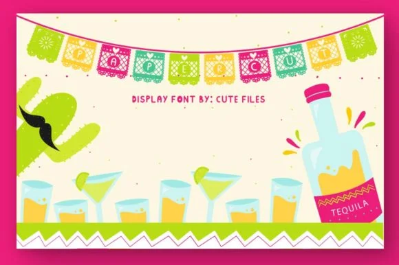 Papercut Blocks by Cute files — Dingbats Font