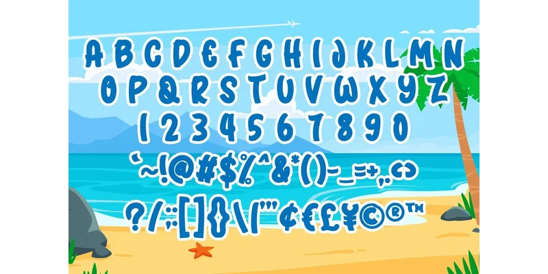 Paradise Beach Font by nicetrip7 — Display Font — thumbnail 4