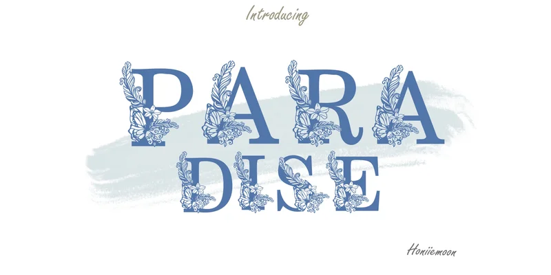 Paradise Font by Honiiemoon by Honiiemoon — Decorative Font