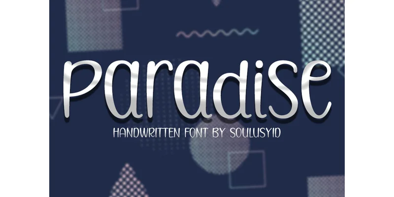 Paradise Font by SoulusYid — Sans Serif Font