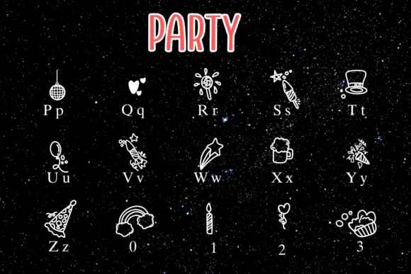 Party by Nongyao — Dingbats Font — thumbnail 3