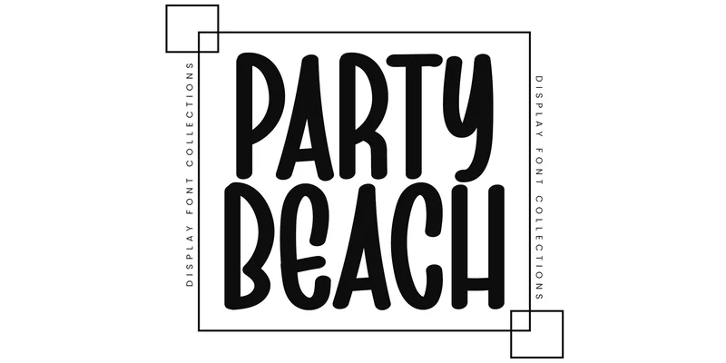 Party Beach Font by 21Design — Display Font