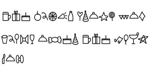 Party Doodle by fonty88 — Dingbats Font — thumbnail 5