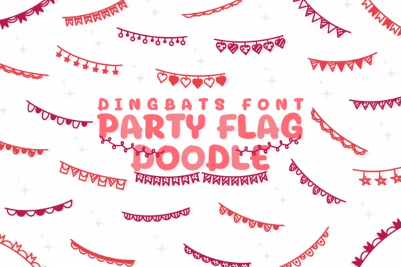 Party Flag Doodle by Chonada — Dingbats Font