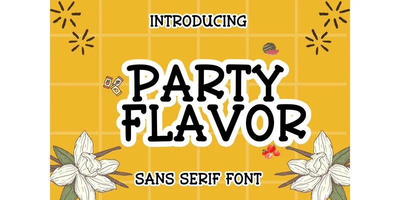Party Flavor Font by CraftedType Studio — Sans Serif Font