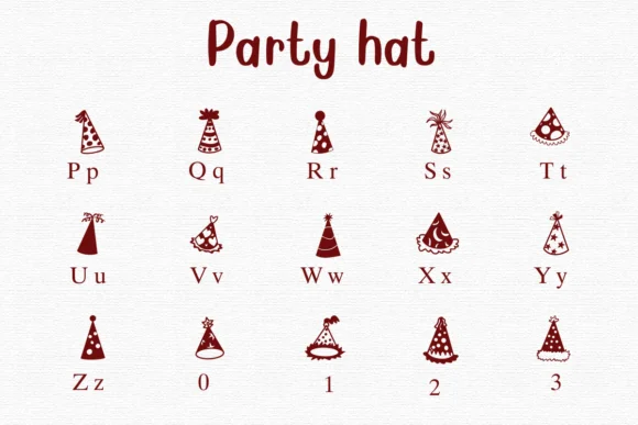 Party Hat by Nongyao — Dingbats Font — thumbnail 3
