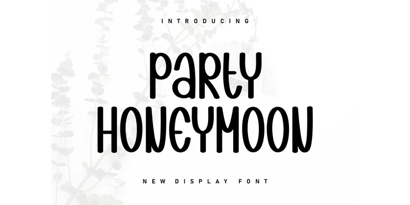 Party Honeymoon Font by KC Production — Display Font