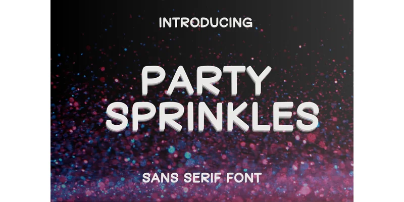 Party Sprinkles Font by CraftedType Studio — Sans Serif Font