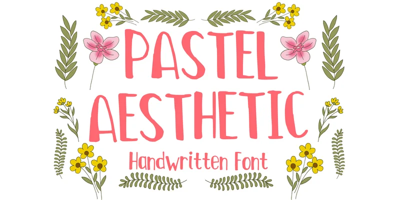Pastel Aesthetic Font by MVMET — Display Font
