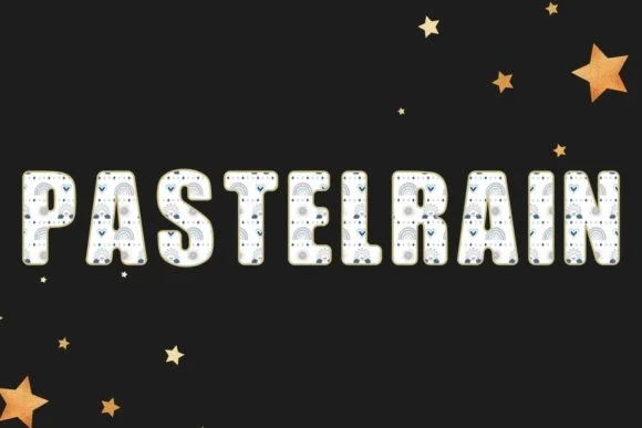 Pastelrain by Zmapist — Color Fonts Font