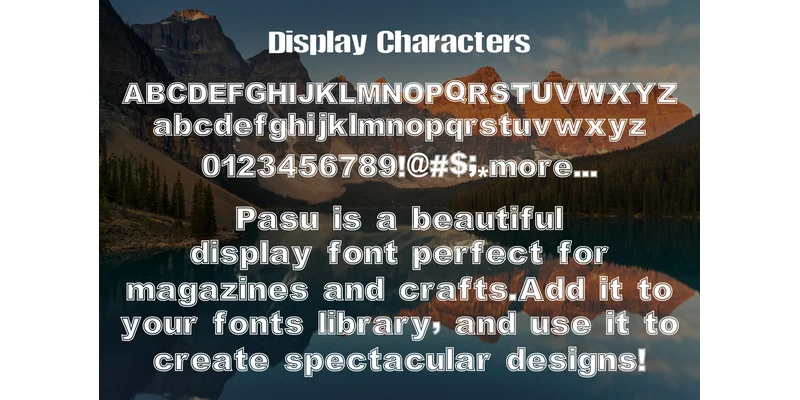 Pasu Font by mhd.usman00 — Display Font — thumbnail 4