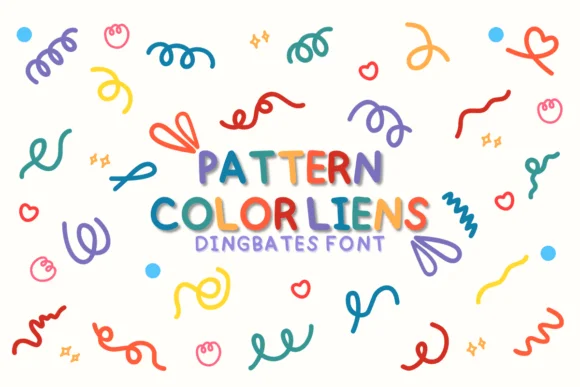 Pattern Color Lines by Chonada — Dingbats Font