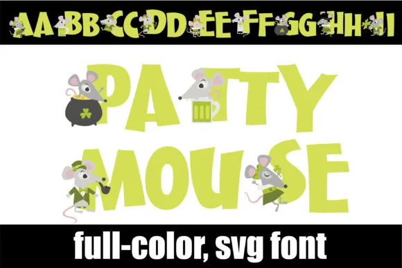 Patty Mouse by Illustration Ink — Color Fonts Font