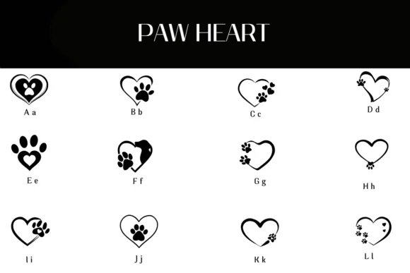 Paw Heart by Heartcraft Atelier — Dingbats Font — thumbnail 2
