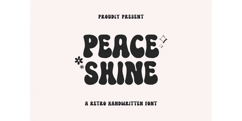 Peace Shine Font by Sakti Avellin — Display Font
