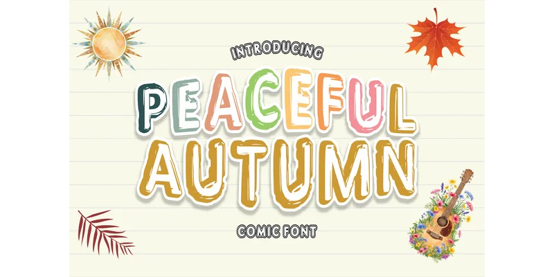 Peaceful Autumn Font by anamalmusyaffaCreative — Display Font