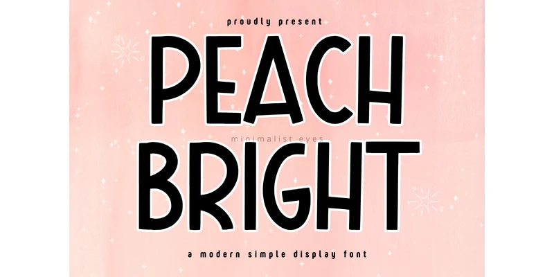 Peach Bright Font by Minimalist Eyes — Display Font