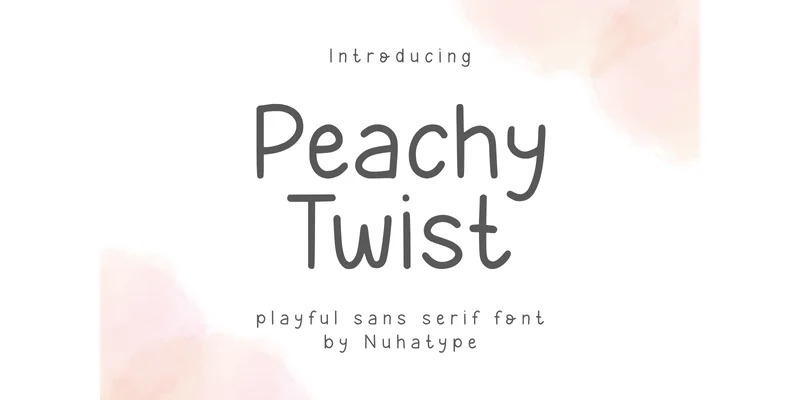 Peachy Twist Font by Nuhatype — Sans Serif Font