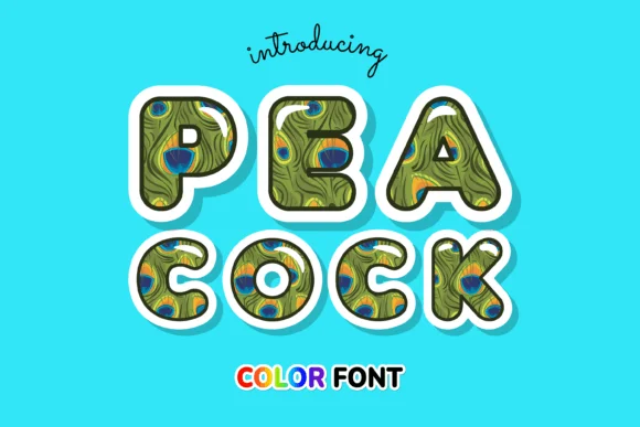Peacock by JUSTTYPE — Color Fonts Font